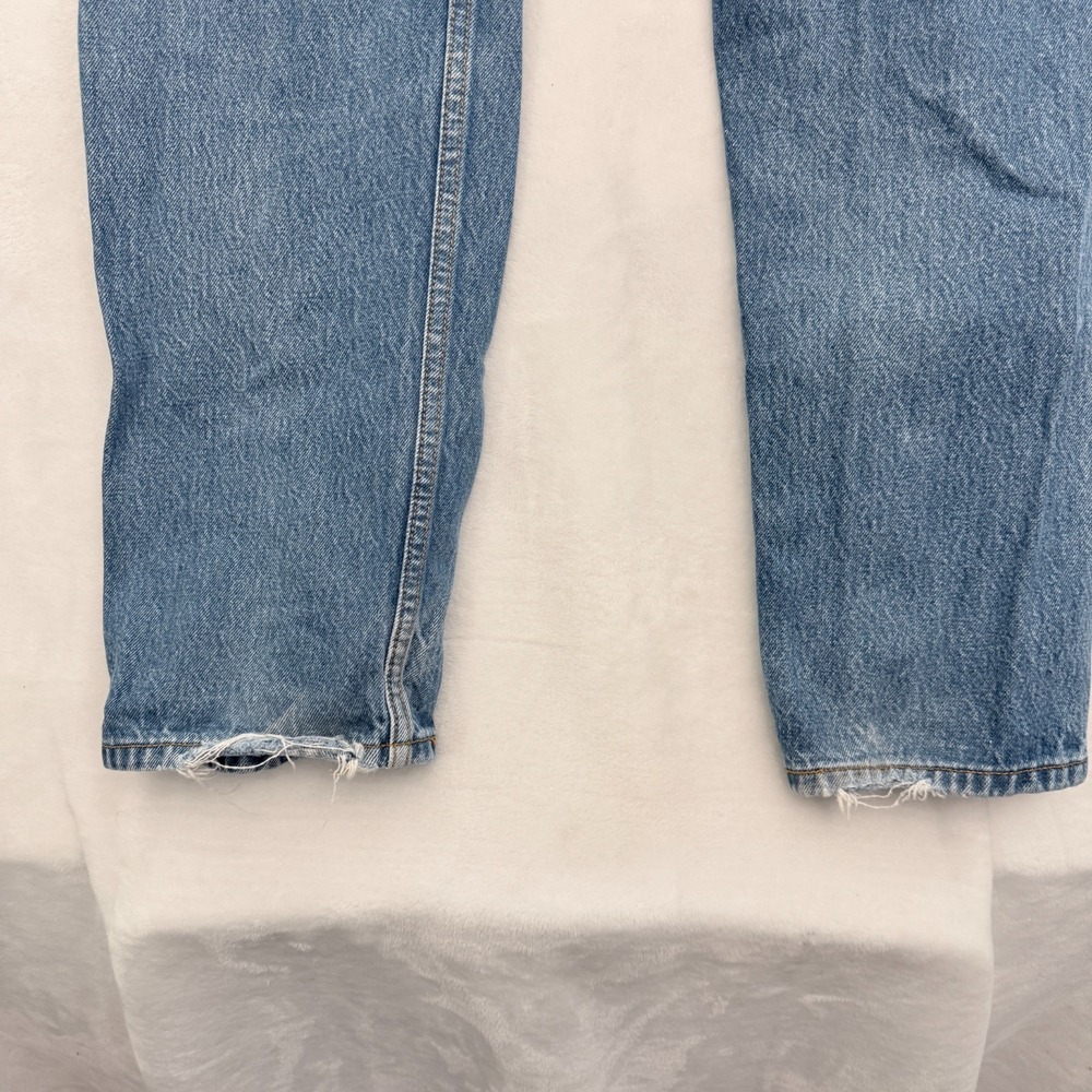 Levis 501 Jeans Mens 35x36 (32x31) Blue Straight Leg Button Fly - Picture 9 of 10